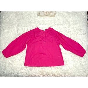 BRAND NEW Hot Pink long sleeve blouse Charter Club